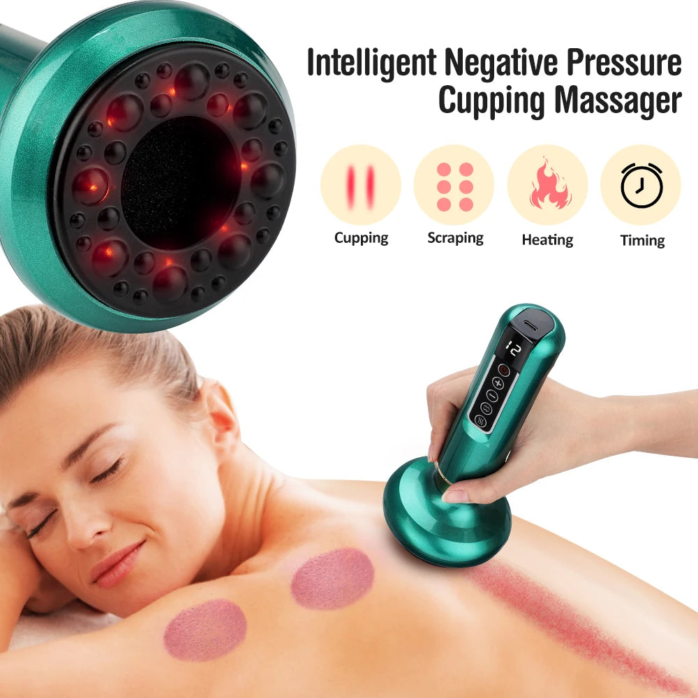 ThermaSculpt 3-in-1 Electric Gu Sha Cupping Massager - Slimming & Pain Relief - Electric Cupping Massager Readi Gear