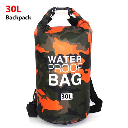 SafeDry Ultimate Camouflage Waterproof Bucket Bag for Beach & Outdoor Adventures - camouflage waterproof bag / backpack Readi Gear