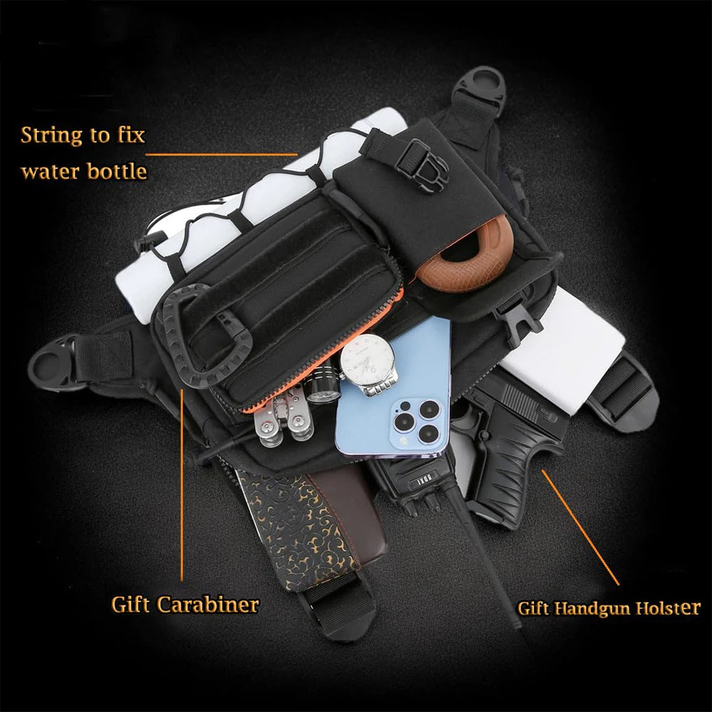 Concealed Carry Running Vest – Tactical Chest Pack for Fitness & Training - Chest pack, gear organizer Readi Gear