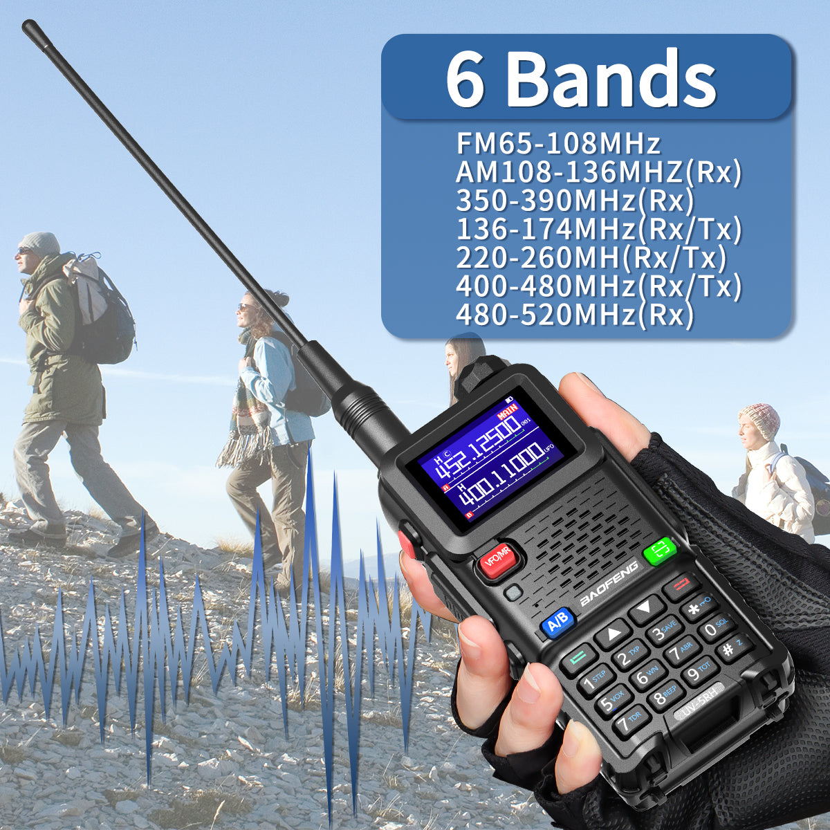 Baofeng UV-5RH Multi-Function Two-Way HAM Radio - Baofeng UV-5RH Multi-Function Two-Way HAM Radio Readi Gear
