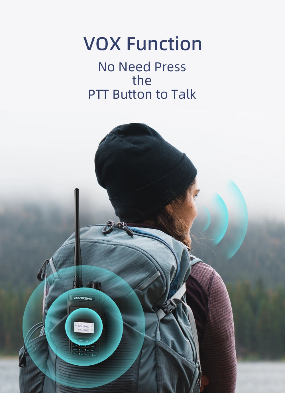 Baofeng P15UV Handheld Radio - Long Range, Programmable, FM/AM, NOAA Alerts - Baofeng P15UV Handheld Radio Readi Gear