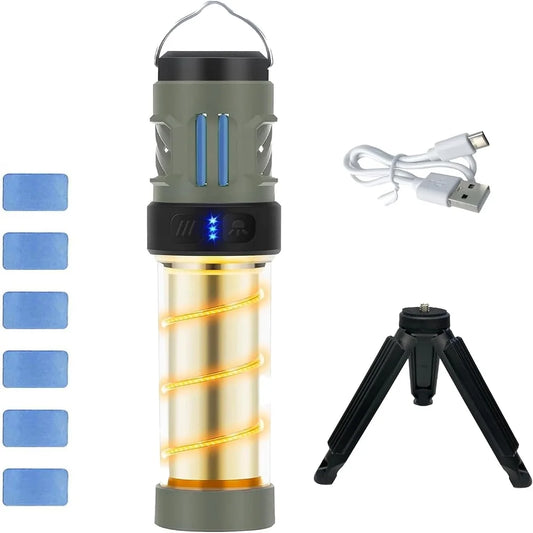 BrightCamp 3-in-1 Rechargeable Mosquito Repellent Lantern with Tripod - Mosquito repellent light Readi Gear