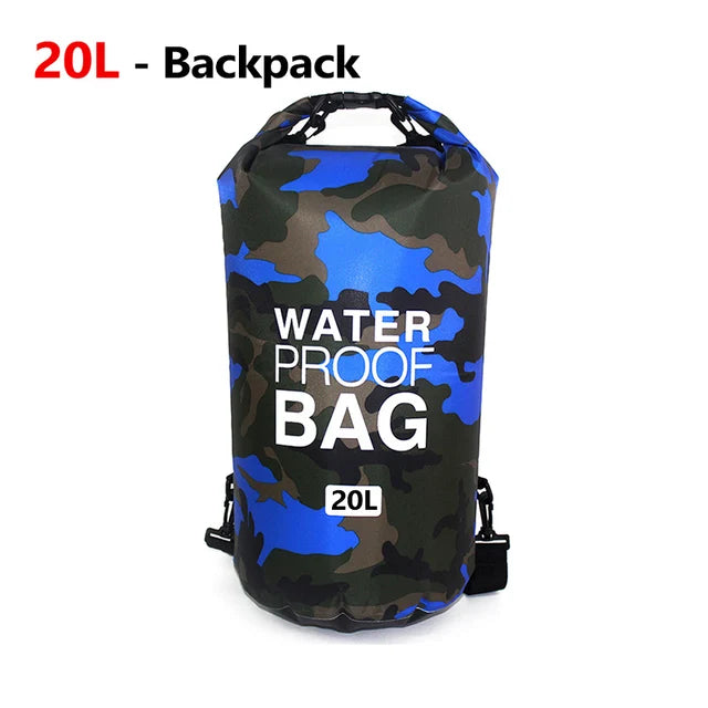 SafeDry Ultimate Camouflage Waterproof Bucket Bag for Beach & Outdoor Adventures - camouflage waterproof bag / backpack Readi Gear