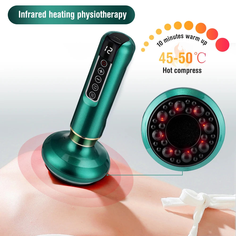 ThermaSculpt 3-in-1 Electric Gu Sha Cupping Massager - Slimming & Pain Relief - Electric Cupping Massager Readi Gear