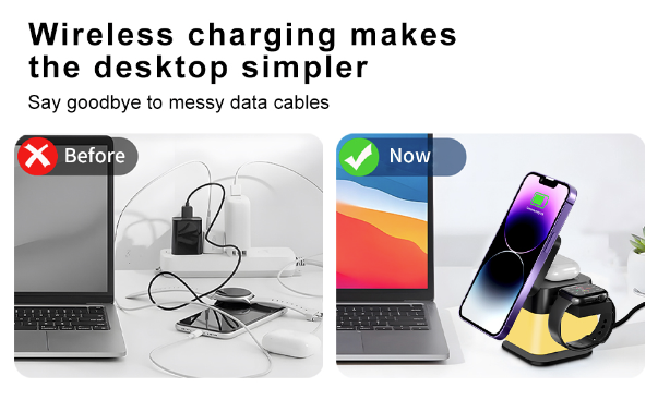 GlowDock 4-in-1 Rotating Magnetic Multi-Device Charging Station - GlowDock 4-in-1 Rotating Magnetic Multi-Device Charging Station Readi Gear