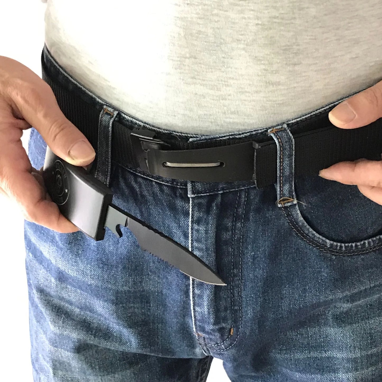 Person wearing a StealthBelt