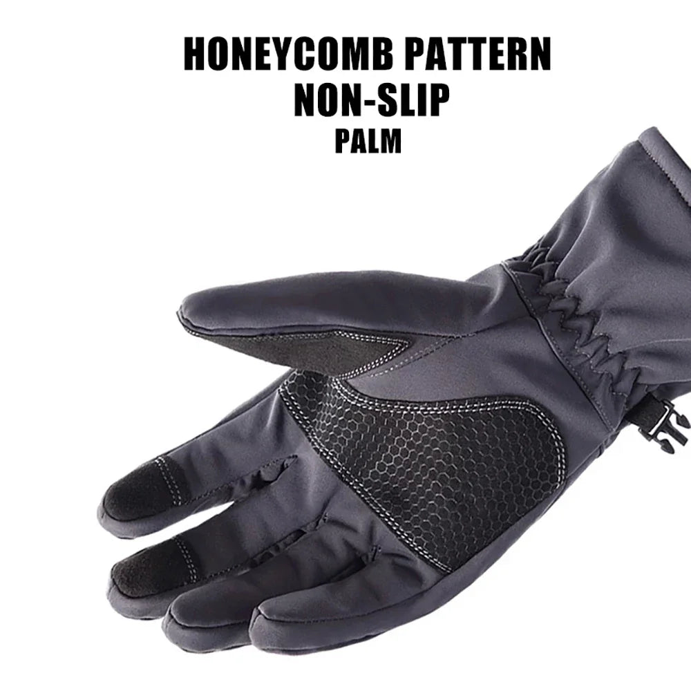 SnowTrail Winter Gloves - Waterproof, Non-Slip, and Touchscreen Ready - Winter Gloves Readi Gear