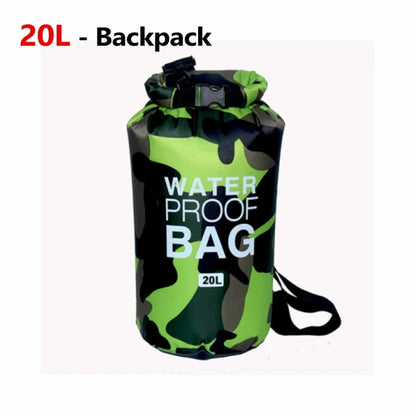 SafeDry Ultimate Camouflage Waterproof Bucket Bag for Beach & Outdoor Adventures - camouflage waterproof bag / backpack Readi Gear