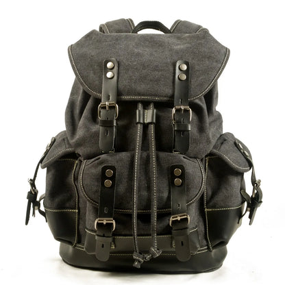 Vintage Waterproof Waxed Canvas Backpack – Travel & Laptop Rucksack - Vintage wax canvas backpack Readi Gear