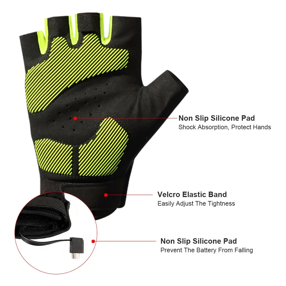 BrightTrail LED Gloves - USB Rechargeable for Cycling, Camping, Fishing - Flashlight gloves Readi Gear