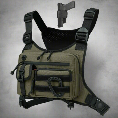 Concealed Carry Running Vest – Tactical Chest Pack for Fitness & Training - Chest pack, gear organizer Readi Gear