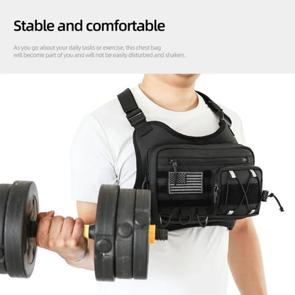 Tactical Chest Bag for Concealed Carry – EDC Vest for Gym & Training - Tactical Chest Bag / Concealed Carry Vest Readi Gear