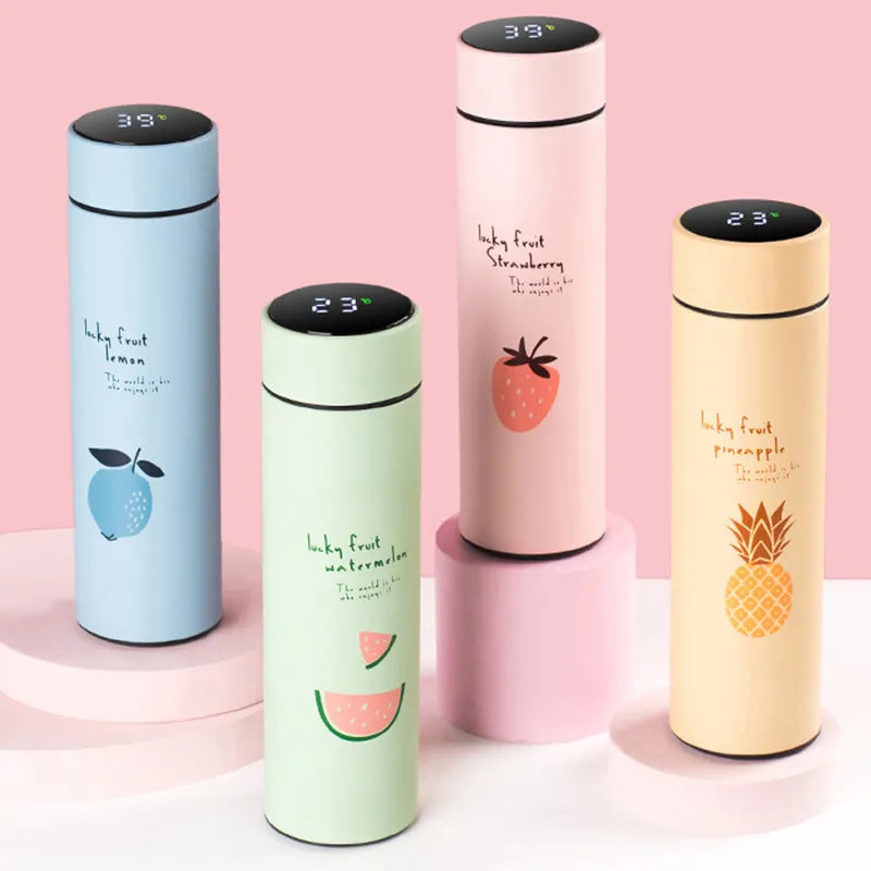 Lucky Fruit Thermal Bottle for Kids with LED Temp Display - 500 ml - Smart travel thermos Readi Gear
