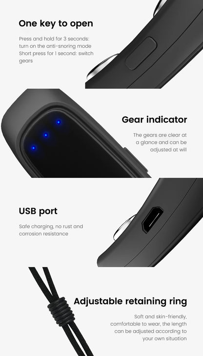 SnoreFree Pro - EMS Pulse Technology Anti Snoring Sleep Aid - anti-snoring device Readi Gear