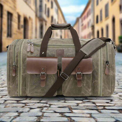 Timberline Vintage Duffel – Rugged Waterproof Waxed Canvas Travel Bag (50L & 60L)