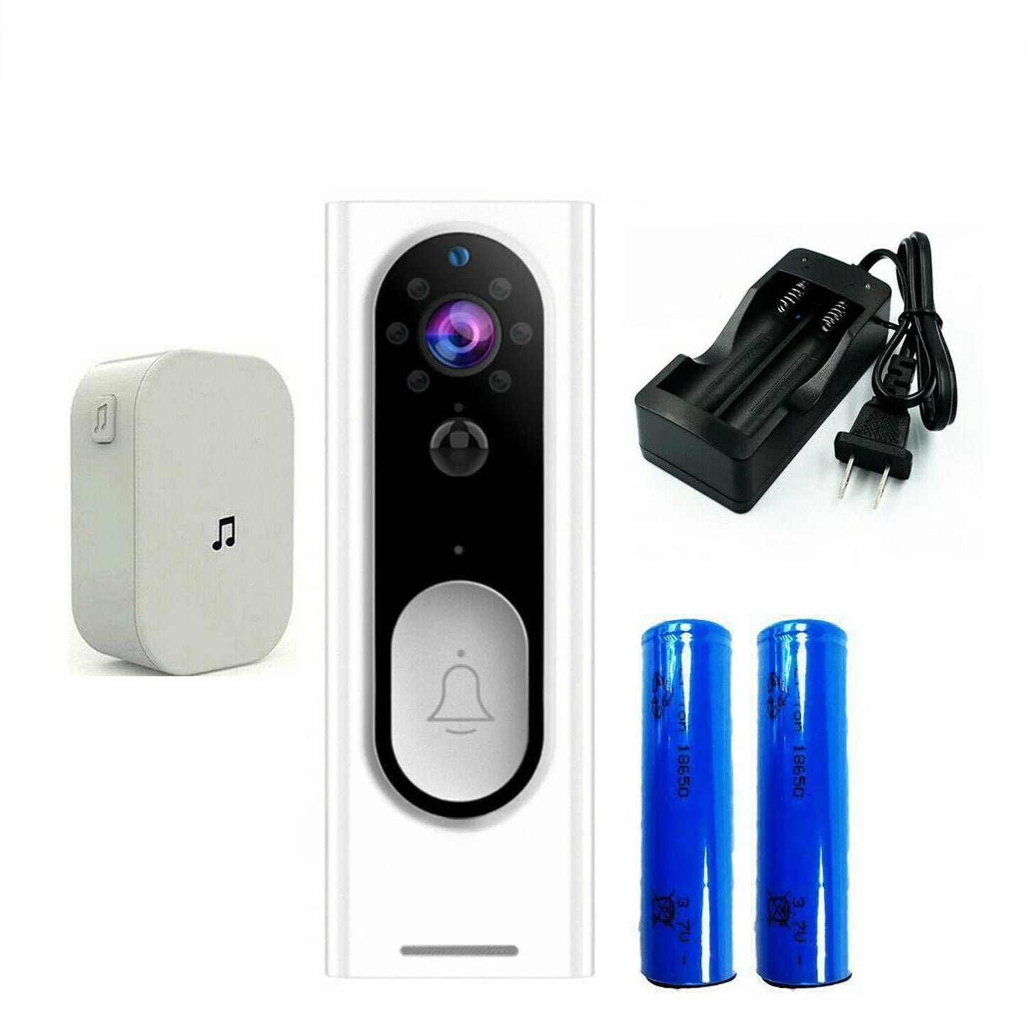 Smart WiFi Doorbell Camera 1080P HD with Night Vision & Two-Way Audio - Smart WiFi Doorbell Camera 1080P HD with Night Vision & Two-Way Audio Readi Gear