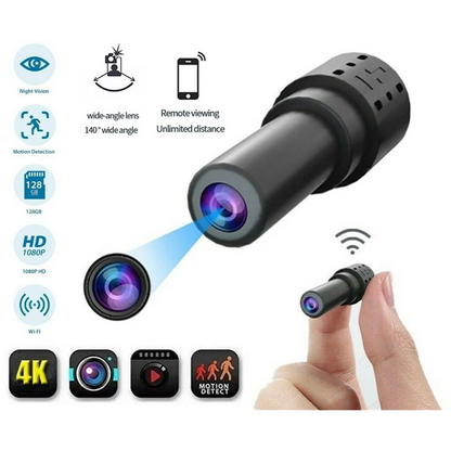 StealthEye 4K Mini Camera - WiFi Pinhole Cam with Real-Time Monitoring - Pinhole security camera Readi Gear