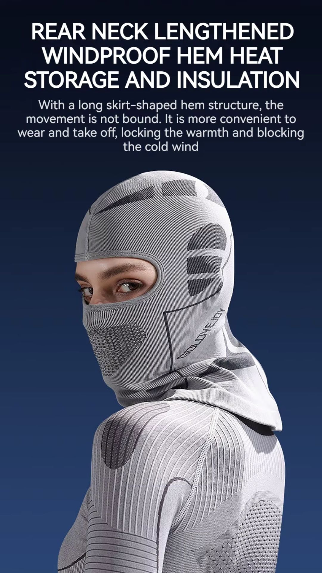 ThermaShield Windproof Full Face Ski Mask - Full face ski mask Readi Gear