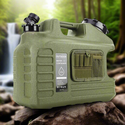 Prepper’s Water Jug – BPA-Free 13L Tank with Spigot & Tool Bag