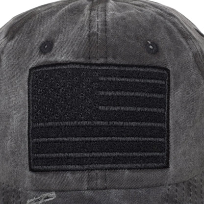 LibertyLid: USA Flag Distressed Baseball Hat - Hat Readi Gear