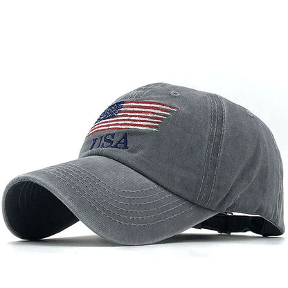 Vintage Glory Distressed USA Flag Cap - Vintage Glory Distressed USA Flag Cap Readi Gear