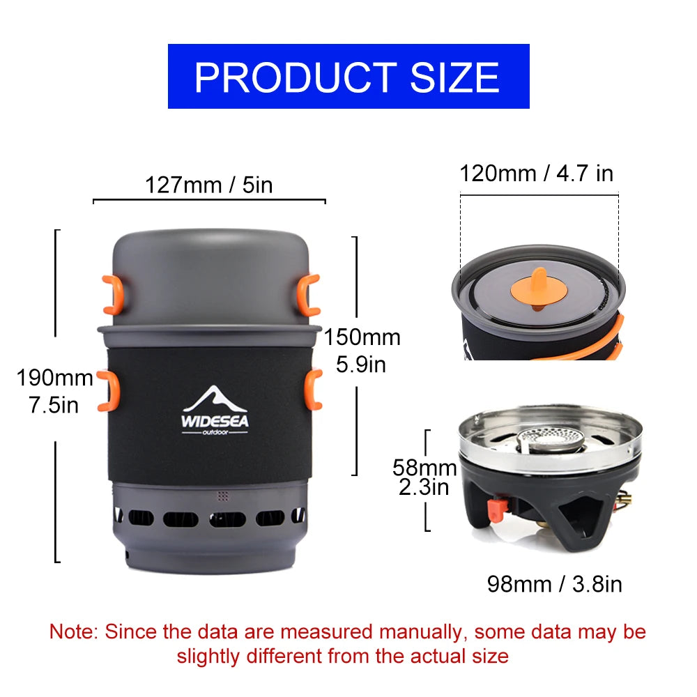 All-in-One Camping Cooking System with Gas Burner & Coffee Pot/Press - Camping Cooking Equipment Readi Gear