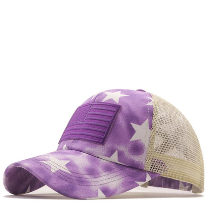 Lady Liberty Mesh USA Flag & Stars Cap - Lady Liberty Mesh USA Flag & Stars Cap Readi Gear