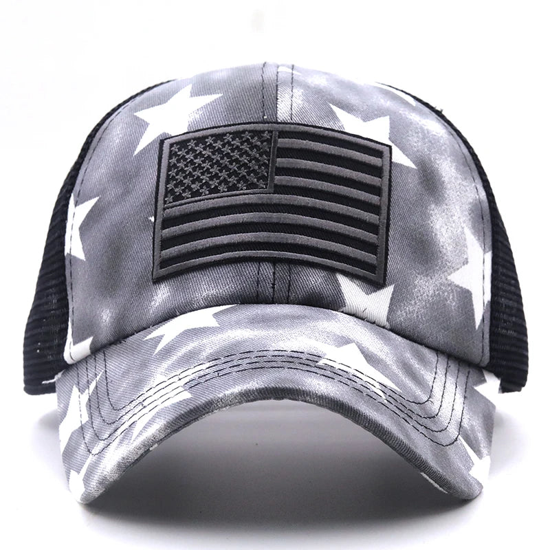 Lady Liberty Mesh USA Flag & Stars Cap - Lady Liberty Mesh USA Flag & Stars Cap Readi Gear