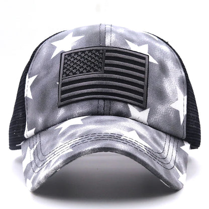 Lady Liberty Mesh USA Flag & Stars Cap - Lady Liberty Mesh USA Flag & Stars Cap Readi Gear