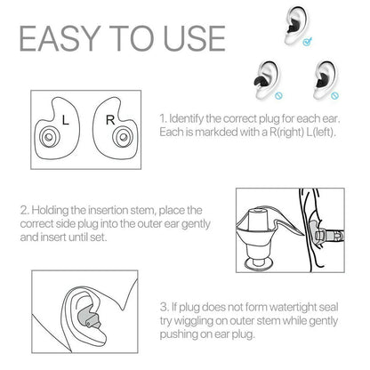 Premium Soft Silicone Ear Plugs for Snore Relief, Swimming & Travel (5/10 Pairs) - Earplugs Readi Gear