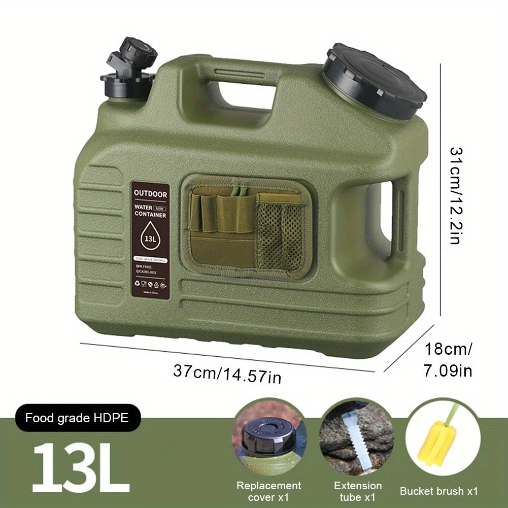 Prepper’s Water Jug – BPA-Free 13L Tank with Spigot & Tool Bag