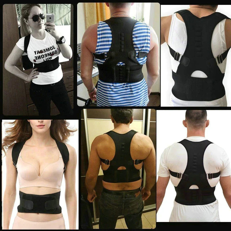 AlignPro Magnetic Posture Corrector - Adjustable Back Support Brace - Readi Gear