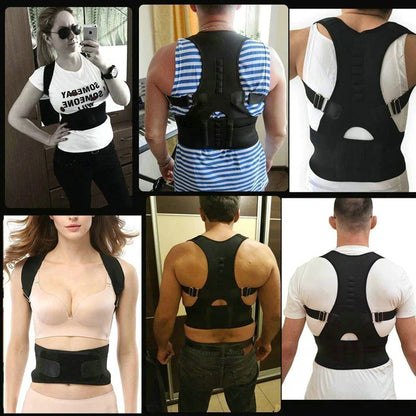 AlignPro Magnetic Posture Corrector - Adjustable Back Support Brace - Readi Gear