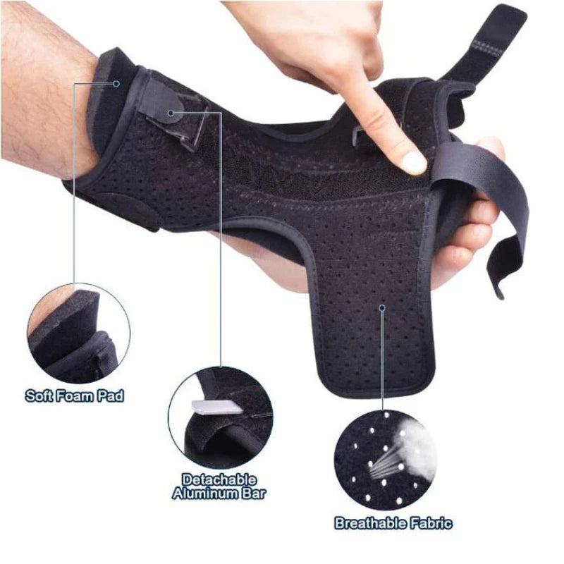 Plantar Relief Pro: Adjustable Night Splint & Foot Drop Brace - Plantar foot brace Readi Gear