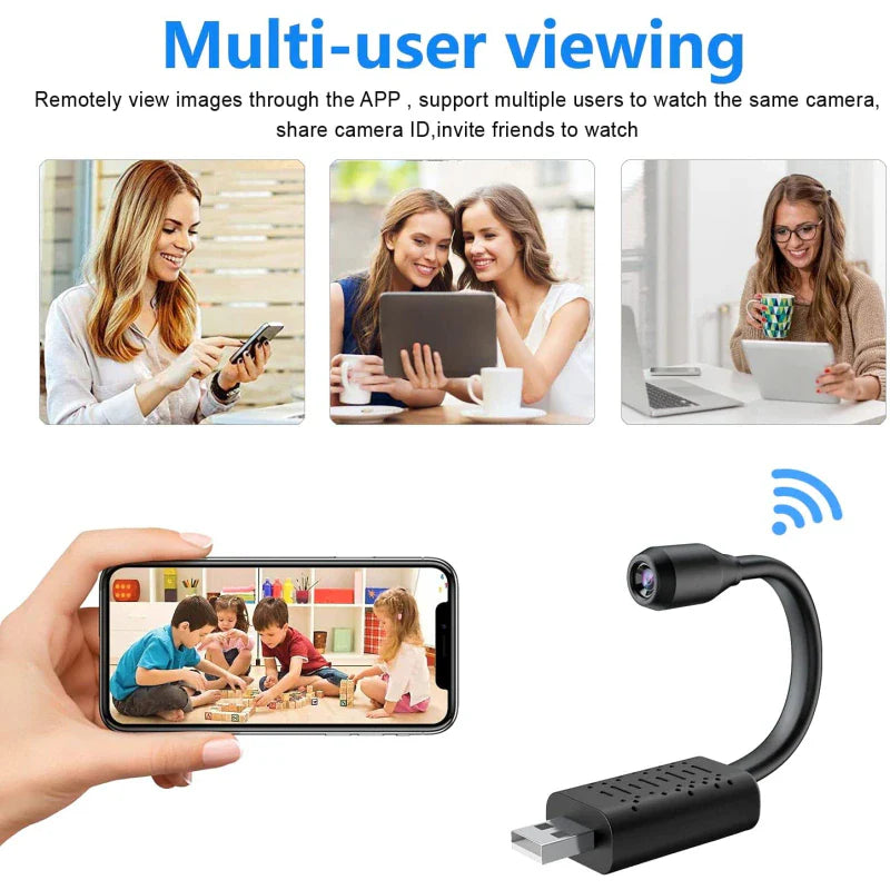 Mini Wireless Spy Camera - 1080P HD WiFi IP Cam with Night Vision - Hidden Wireless Spy Camera Readi Gear