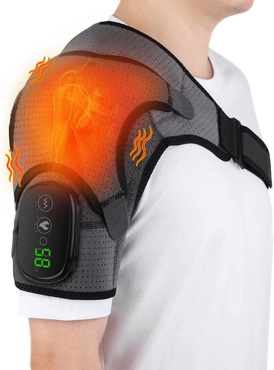 ReliefMax Heated Shoulder Massager - Vibration & Heat for Pain Relief - Vibrating shoulder massager Readi Gear