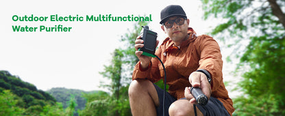 OutlanderPro Survival Water Filter with Solar Power Bank & Light - Survival water filter, power bank & LED light Readi Gear