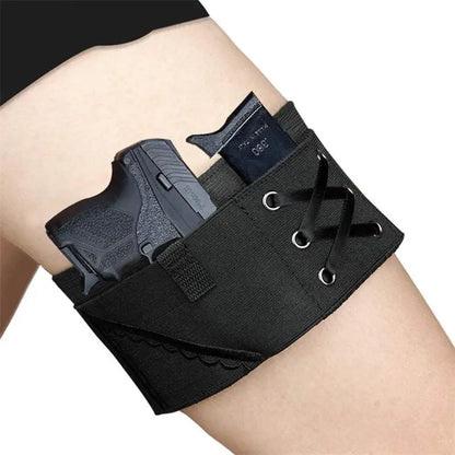 GlamGuard Adjustable Anti-Slip Thigh Holster for Women - GlamGuard Adjustable Anti-Slip Thigh Holster for Women Readi Gear