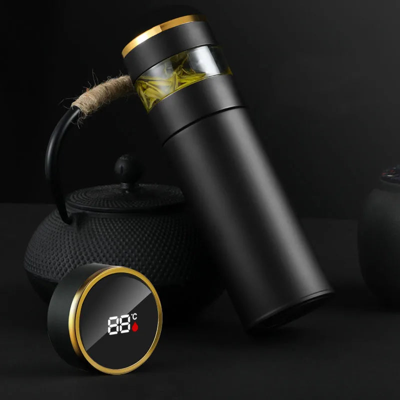 Smart Tea Infuser 450 ml Stainless Steel Insulated Travel Mug - Smart travel thermos Readi Gear