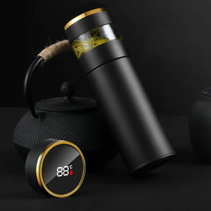 Smart Tea Infuser 450 ml Stainless Steel Insulated Travel Mug - Smart travel thermos Readi Gear