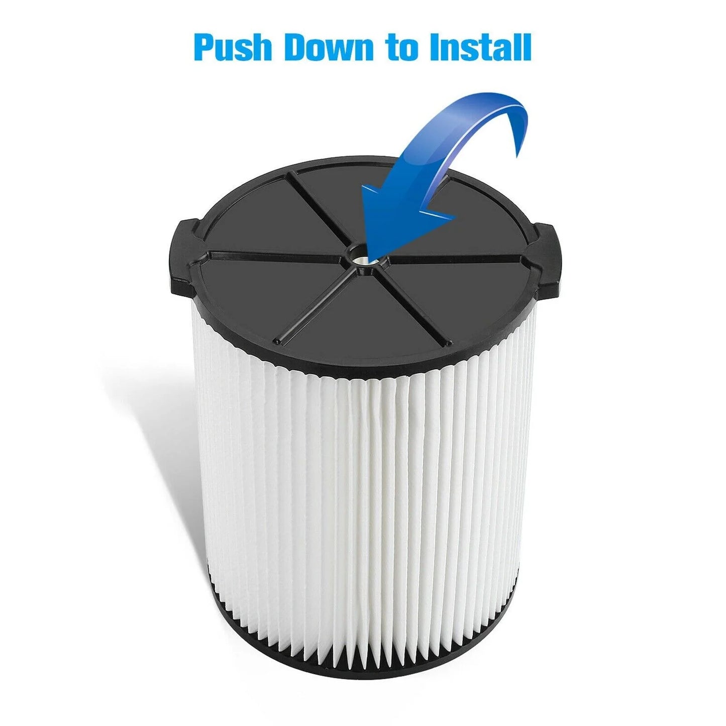 RIDGID VF4000 Wet/Dry Shop Vac Replacement Filter - Washable & Reusable (fits HUSKY & CRAFSTMAN Vacs) - Wet/Dry Shop Vac Filter Readi Gear