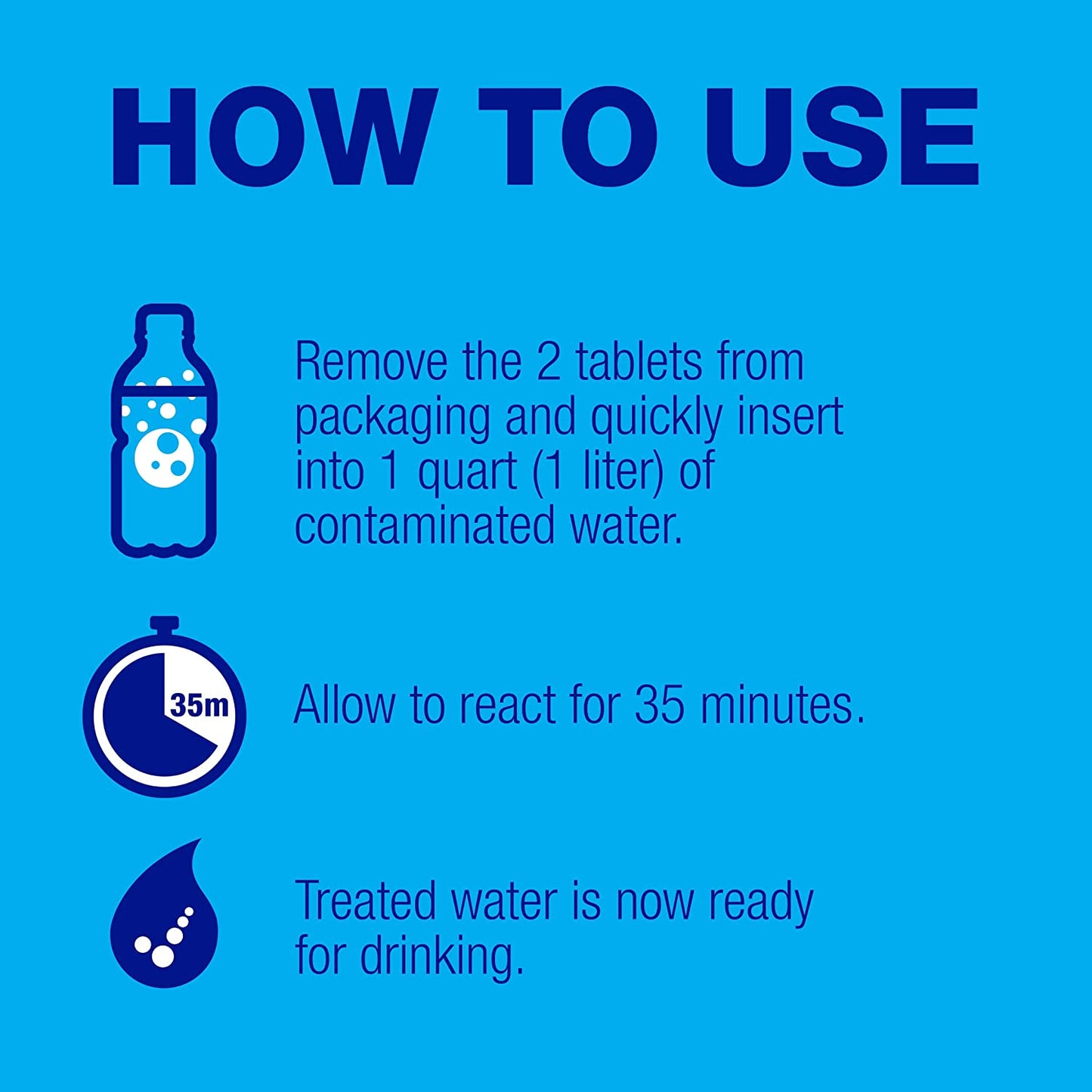 Potable Aqua Water Purification Tablets - 50 Count: Essential for Hiking & Emergency Kits - Water Purification Tablets Readi Gear