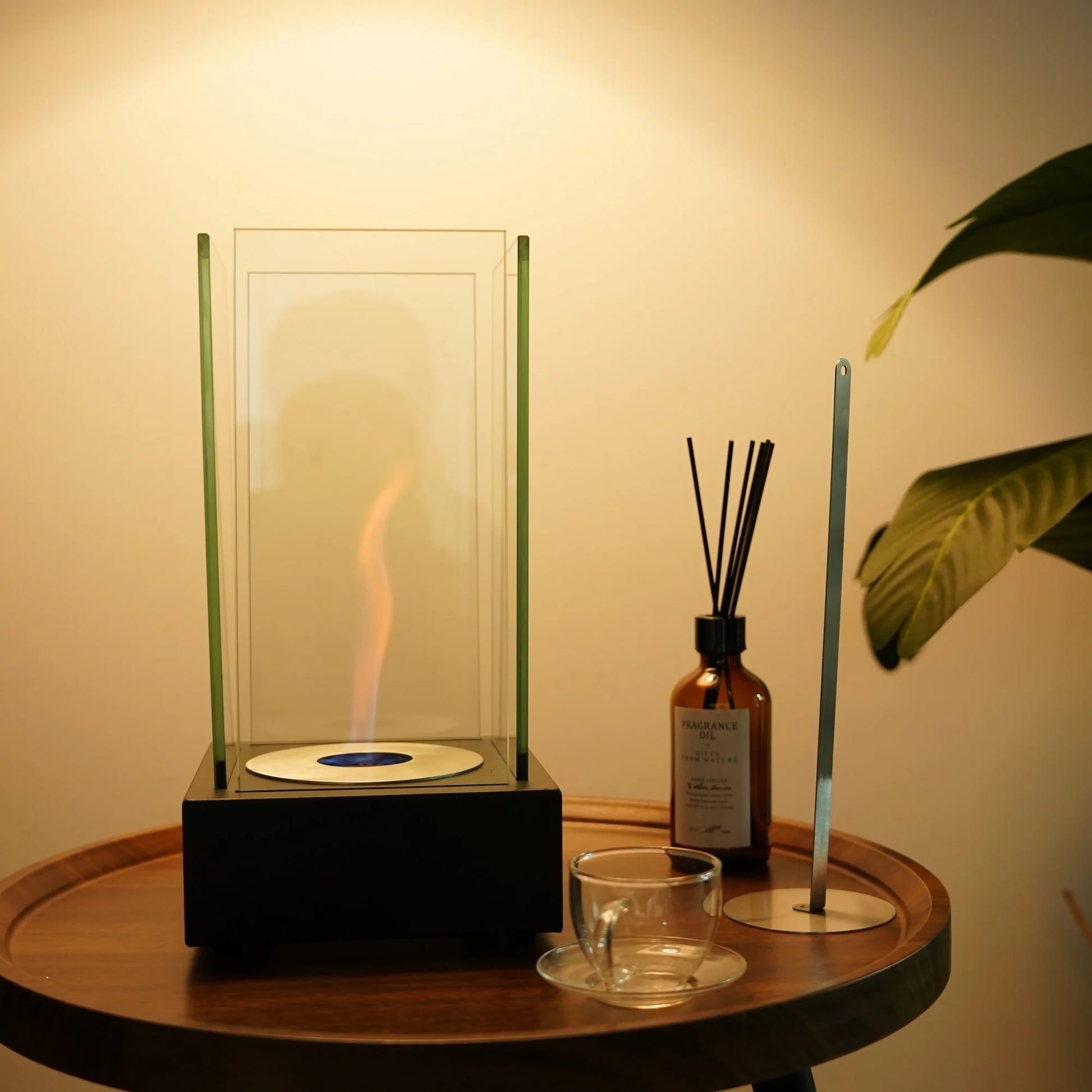 LodgeFire Bio Ethanol Indoor/Outdoor Smokeless Tabletop Fireplace - Tabletop fireplace Readi Gear