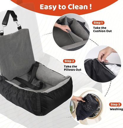 PawPal washable dog car seat - easy to clean