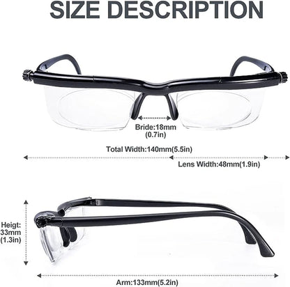 VisionMaster Dial Adjustable Glasses: Variable Focus Eyewear for Any Distance - Readi Gear