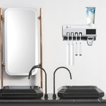 UV Light Toothbrush Holder & Automatic Dispenser - Clean & Sanitized Brushes - UV Light Toothbrush Holder & Automatic Dispenser - Clean & Sanitized Brushes Readi Gear