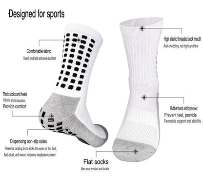 GripPro Sports Socks: Anti-Slip Performance for Soccer, Football, Basketball, Hiking (3 Pack) - Anti-Slip Performance Sports Socks Readi Gear