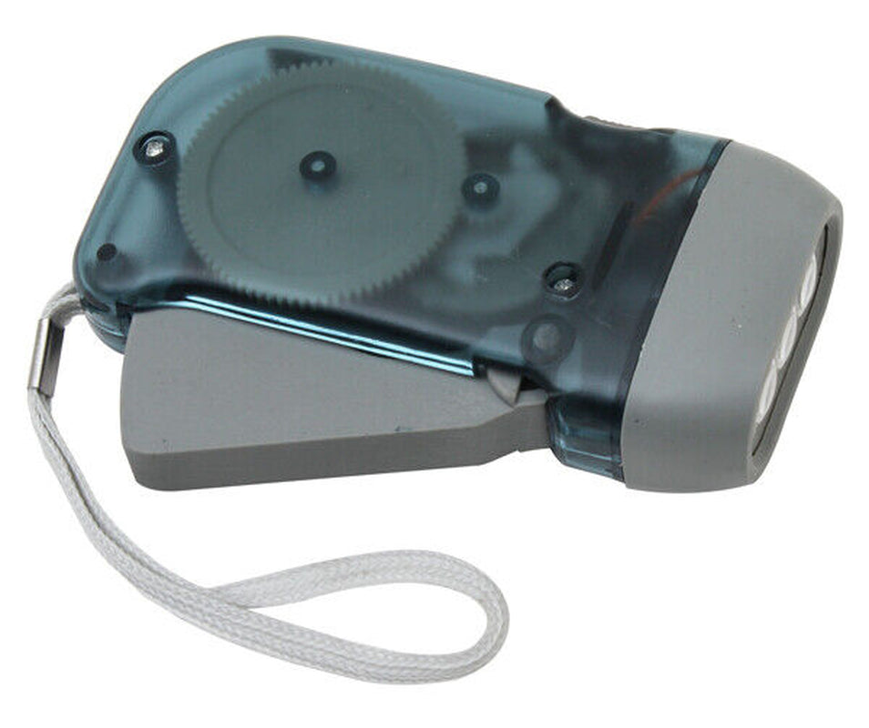 LumaGrip 3-LED Dynamo Hand Crank Flashlight – No Battery Required - Hand Crank Flashlight Readi Gear