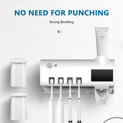 UV Light Toothbrush Holder & Automatic Dispenser - Clean & Sanitized Brushes - UV Light Toothbrush Holder & Automatic Dispenser - Clean & Sanitized Brushes Readi Gear