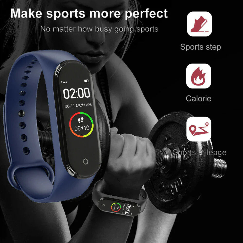 M4 Smart Watch Band - Fitness Tracker with Blood Pressure, Heart Rate & Sleep Detection - M4 Smart Watch Band - Fitness Tracker with Blood Pressure, Heart Rate & Sleep Detection Readi Gear